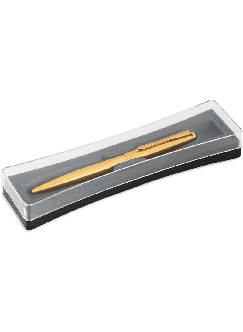 Parker Galaxy Gold Ball Pen with Blue Ink – Premium Luxury Writing Instrument for Office, School & Gifting – Smooth Writing, Elegant Design, Refillable Ballpoint Pen - Image 2